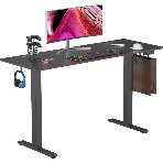 Стол компьютерный Cactus CS-EDL-BBK черный, столешница ДСП, каркас черный, фото2