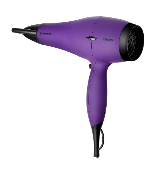 Фен BRAYER BR3007 фиолетовый, 2200 Вт