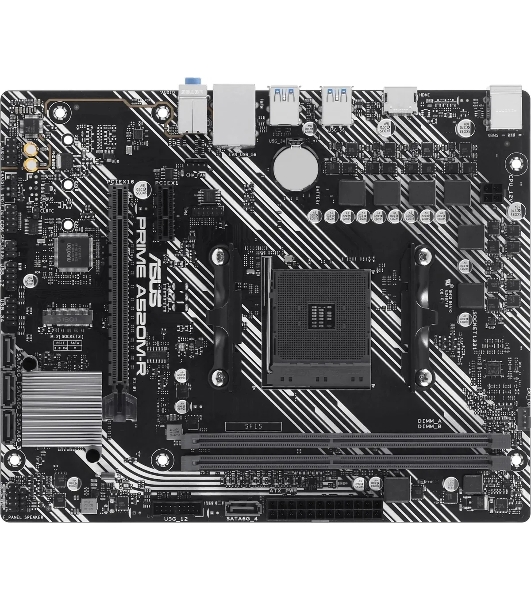 Материнская плата ASUS PRIME A520M-R, AM4, AMD A520, 2xDDR4, 4xSATA, 1xM.2, 1xPCIe 3.0 x16, 1xPCIe x1, 1xHDMI, 1x 1Gb LAN, 2xUSB-A 2.0, 4xUSB-A 3.2 Gen 1, 3x3.5 мм, 7.1, mATX