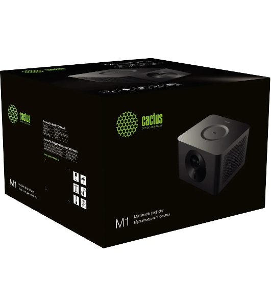 Проектор Cactus CS-M1.SG DLP 9600Lm (1920x1080) 200000:1 ресурс лампы:20000часов 1xUSB typeA 1xHDMI 1.9кг