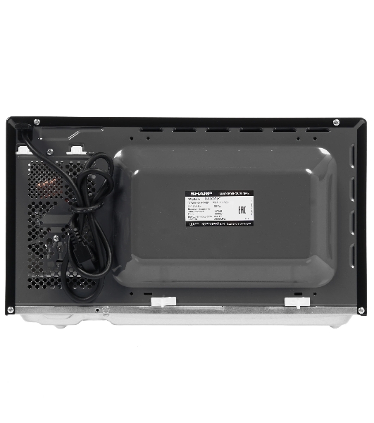 Микроволновая печь Sharp R-6000RK черный, 20 л, 800 Вт, переключатели - поворотный механизм