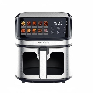 Аэрогриль Steba HF 1800 GRILLIX серебристый/черный, 1700 Вт, 8 л, сенсор, 10 программ