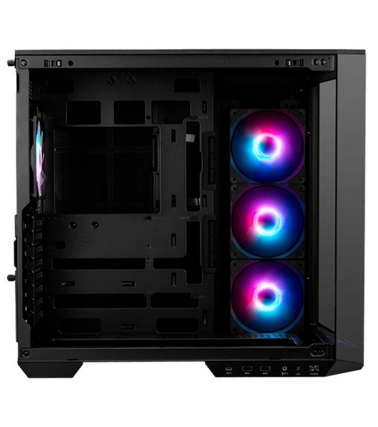 Компьютерный корпус MSI MAG Pano 100R PZ, Mid Tower, ATX, 2xUSB 3.2 Gen 1, 1xUSB 3.2 Gen2 Type-C, 3x120мм ARGb Reverse Blade Fan, 1x120мм ARGb Fan, ARGb+PWM Control Board,Tempered Glass Window, Brown Box