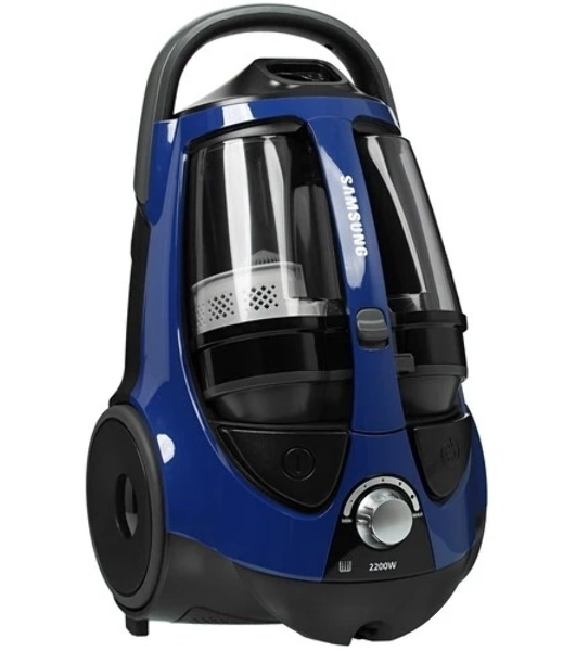 Пылесос Samsung VCC8836V36/XEV синий/черный, 430/2200 Вт, уборка сухая, пылесборник контейнер 2 л