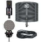 Микрофон конденсаторный sE Electronics [X1 S STUDIO BUNDLE] 20 Гц 20 кГц, кардиоида, комплектация: фильтр RF-Х, металлический поп-фильтр, держатель типа паук, 3-х метровый микрофонный кабель, фото 1