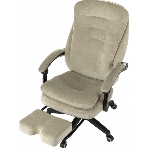 Кресло руководителя Бюрократ T-9950MSG-F Fabric песочный Light-21, крестов. пластик, подст. для ног, фото4