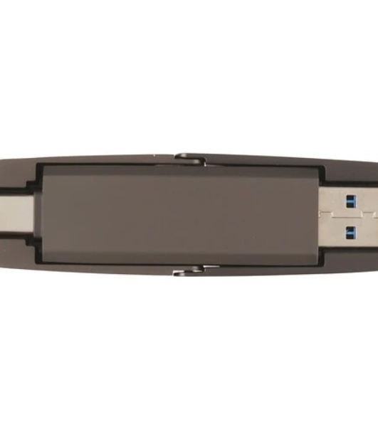 Флешка USB Netac US5 (NT03US5C-512G-32TA), 512Gb, USB 3.2/TypeC, R/W 550/500, черный