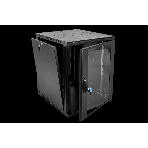 Шкаф коммутационный ЦМО ШРН-15.650-9005 настенный 15U 600x658мм пер.дв.стекл 200кг черный 600мм 180град., фото6
