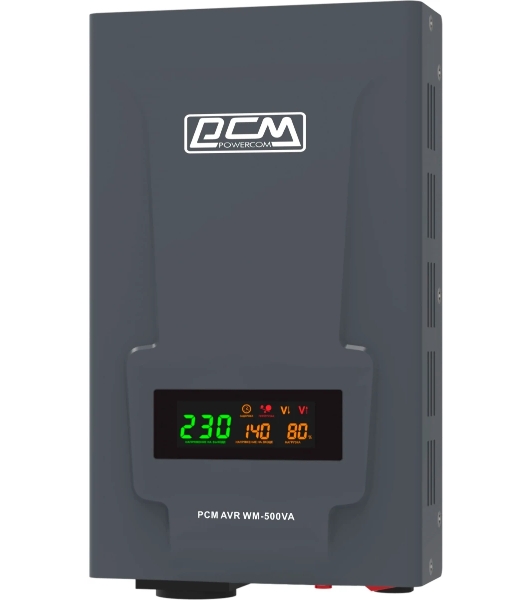 Стабилизатор напряжения Powercom WM-500VA 400Вт 500ВА графитовый