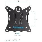 Кронштейн Kromax CASPER-103 черный, 10'-28', max 25 кг, VESA 100x100 мм, фото2