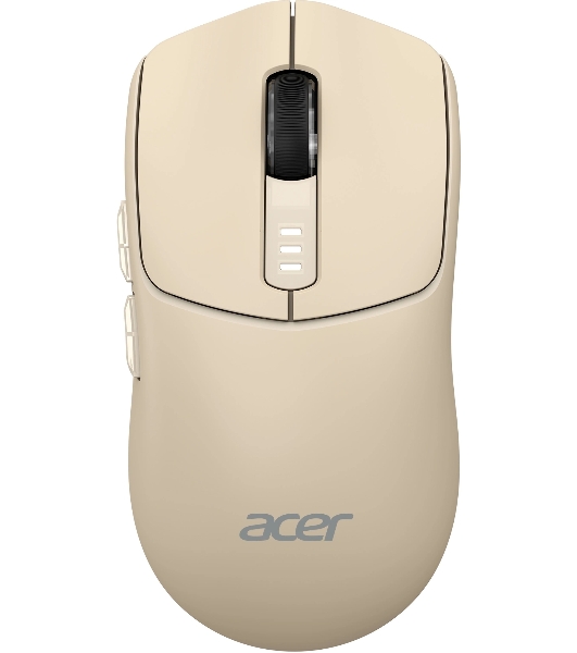 Мышь беспроводная Acer OMR312 бежевый, 3200 dpi, радиоканал, Bluetooth, USB, кнопки - 5