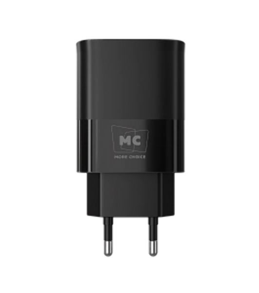 Сетевое зарядное устройство MORE CHOICE (4620202553416) NC09m 1USB 3.0A QC3.0 15W, черный