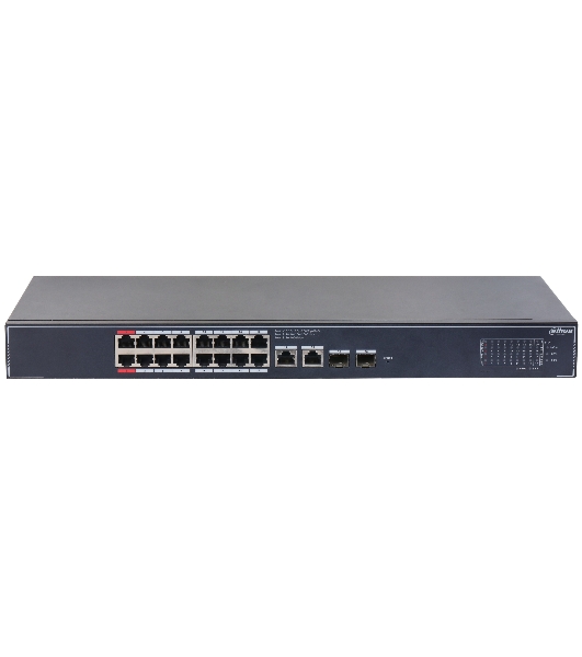 Коммутатор Dahua DH-SG4020LP, 18×1 Гбит/с + 2×1 Гбит/с SFP, управляемый