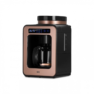 Кофеварка капельная BQ CM7000 Rose Gold-Black со встроенной кофемолкой, исп. кофе - молотый/зерновой, 0.6 л, 600 Вт.