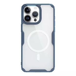 Чехол Nature TPU Pro Magnetic Case, синий, (AP IP15 Pro Max)