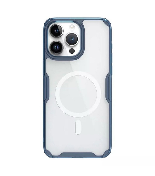 Чехол Nature TPU Pro Magnetic Case, синий, (AP IP15 Pro Max)