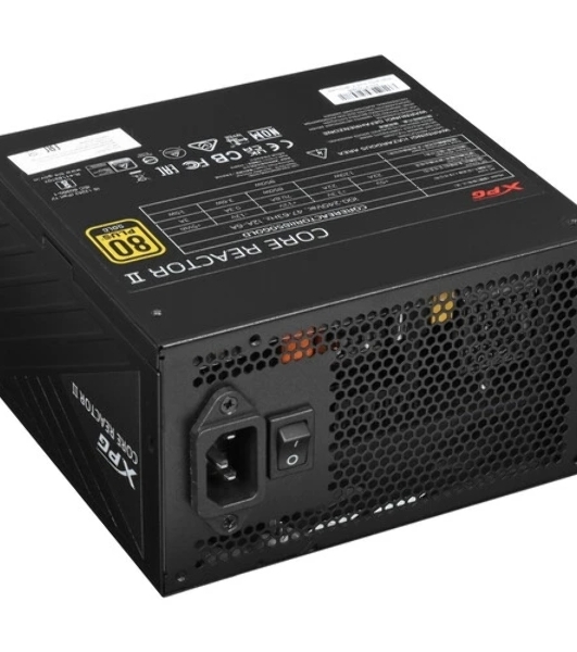 Блок питания ADATA XPG Core Reactor II 850 (COREREACTORII850G-BKCEU), 850Вт, 80 PLUS Gold, 120мм, модульный, черный