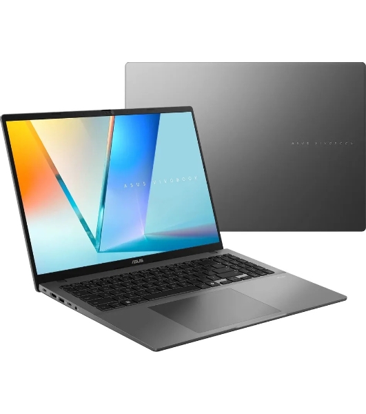 Ноутбук ASUS Vivobook S16 M3607HA AMD Ryzen 7 260 3800MHz/16'/1920x1200/16GB/512GB SSD/AMD Radeon 780M/Wi-Fi/Bluetooth/Windows 11 Pro (90NB16F1-M00H30_Win11P) Grey