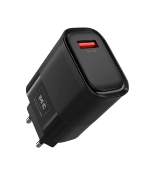 Сетевое зарядное устройство MORE CHOICE (4620202553416) NC09m 1USB 3.0A QC3.0 15W, черный