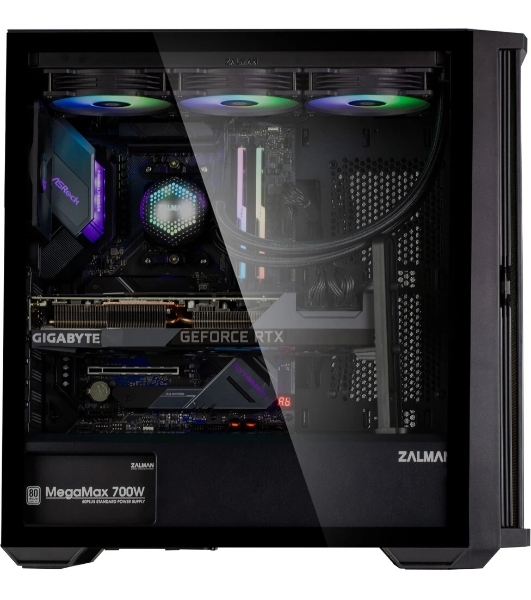 Компьютерный корпус ZALMAN Z10, ATX, черный, WINDOW, 2x3.5', 2x2.5', 2xUSB 3.0, 1xUSB 3.1 Type-C, FRONT 3x140мм, REAR 1x120мм