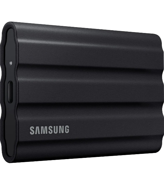 Внешний SSD Samsung T7 Shield, 4TB, USB 3.2 Gen 2 Type-C, R/W 1050/1000, черный