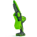 Цепная мини пила GreenWorks G24MCS10K2 аккумуляторная, 24v, 10 см, c АКБ 2АЧ и ЗУ (2008207UA), фото2