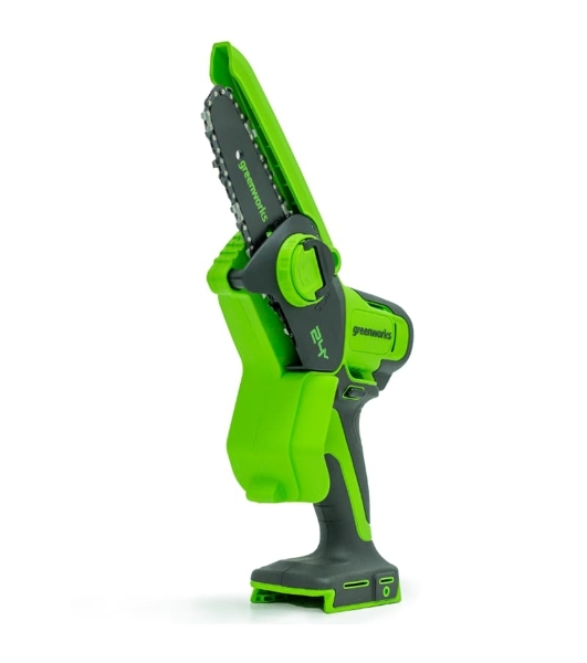 Цепная мини пила GreenWorks G24MCS10K2 аккумуляторная, 24v, 10 см, c АКБ 2АЧ и ЗУ (2008207UA)