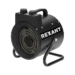 Пушка тепловая электрическая Rexant круглая, регулировка угла наклона, ТЭН, 3кВт, фото 1