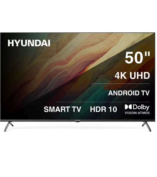 Телевизор Hyundai 50' H-LED50BU7009 черный LED UHD 60Hz Smart TV