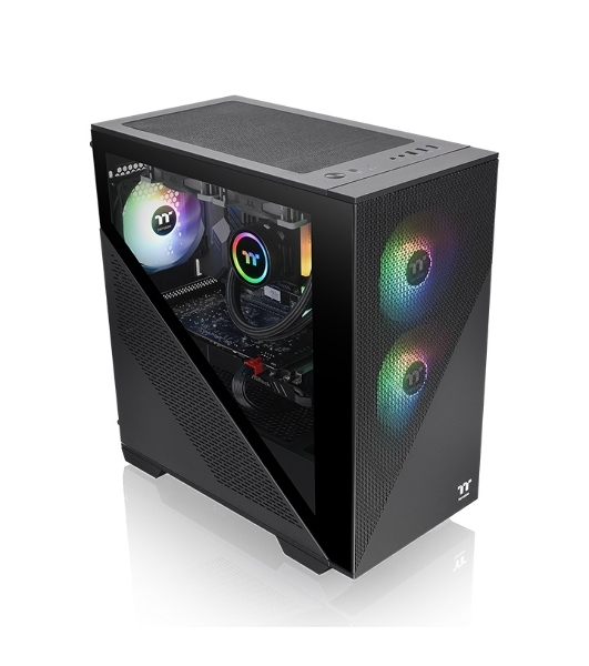 Компьютерный корпус Thermaltake Divider 170 TG ARGb/Black CA-1S4-00S1WN-00/Win/SPCC/Tempered Glass*1/120мм ARGb PWM Fan*2