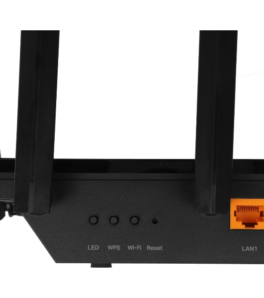 Роутер TP-Link Archer AX73 AX5400 Dual Band Wireless Gigabit Router, 1.5 GHz Tri-Core CPU, 1 GE WAN + 4 GE LAN ports, 1× USB 3.0 Port, support 1024-QAM, OFDMA, MU-MIMO, Airtime Fairness, Beamforming, 160MHz Channel Width, come with HomeShieldTM, support Russia PPTP/L2TP/PPPoE
