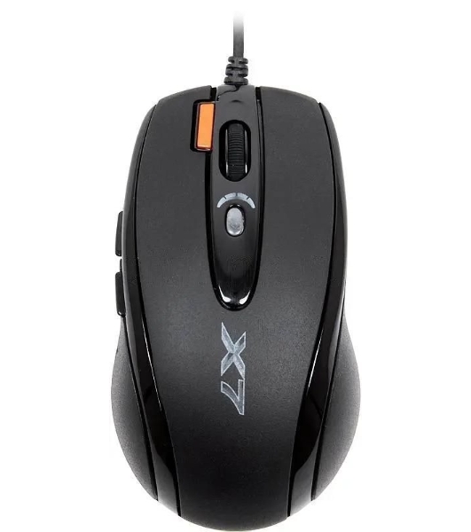 Мышь проводная A4Tech X-718BK черный, 3000 dpi, USB, кнопки - 7