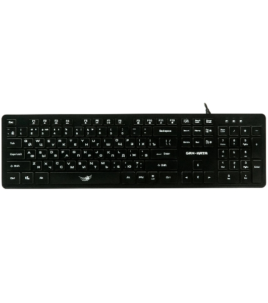 Комплект клавиатура+мышь Dialog Gan-Kata KMGK-1707U проводной, USB, 1600 DPI, чёрный