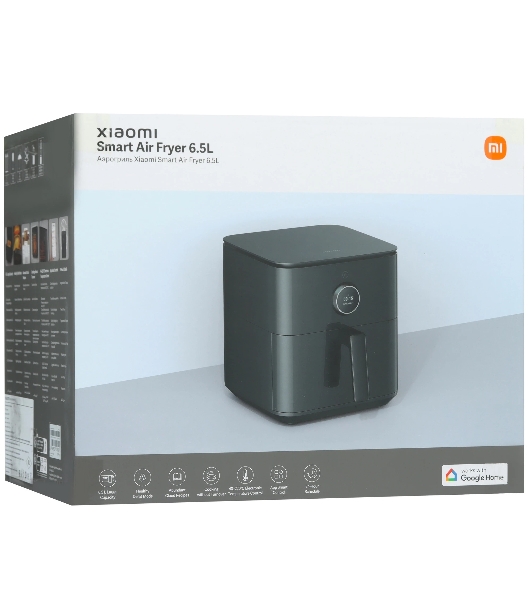 Аэрогриль Xiaomi Mi Smart Air Fryer 6.5L EU черный, 1800 Вт, 6.5 л, сенсор, 12 программ