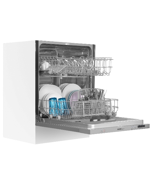 Встраиваемая посудомоечная машина HOMSair DW64E, серебристый, 59.8 см, 12 компл., 49 дБ, класс A++