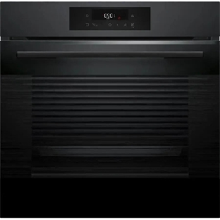 Духовой шкаф электрический Bosch HJG852YT0T Serie 6, 60 см, 66 л, черный матовый,сенсорное управление, 8 режимов+AutoPilot 30(30 автоматических программ), LCD-дисплей, галогенное освещение, самоочистка EcoClean,Soft Open and Soft Close door,телескопические направляющие на 2 уровнях