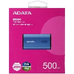 Внешний SSD ADATA External SE880, 500Gb, USB 3.2 Gen2 Type-C, R/W 2000/2000 MB/s, синий, фото10