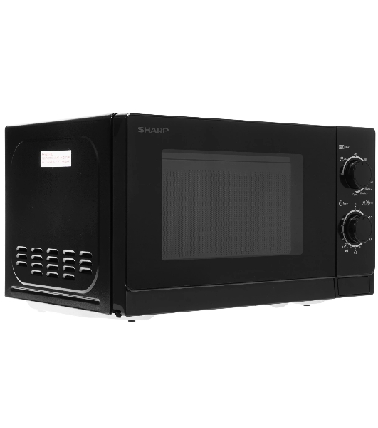 Микроволновая печь Sharp R-6000RK черный, 20 л, 800 Вт, переключатели - поворотный механизм