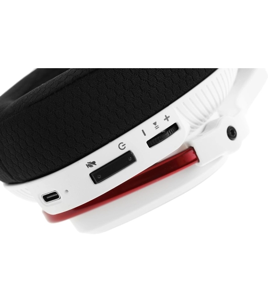 Гарнитура Bloody MR720 Naraka белый, беспроводная + проводная, радиоканал/Bluetooth/mini jack 3.5 мм, до 44 ч, подсветка