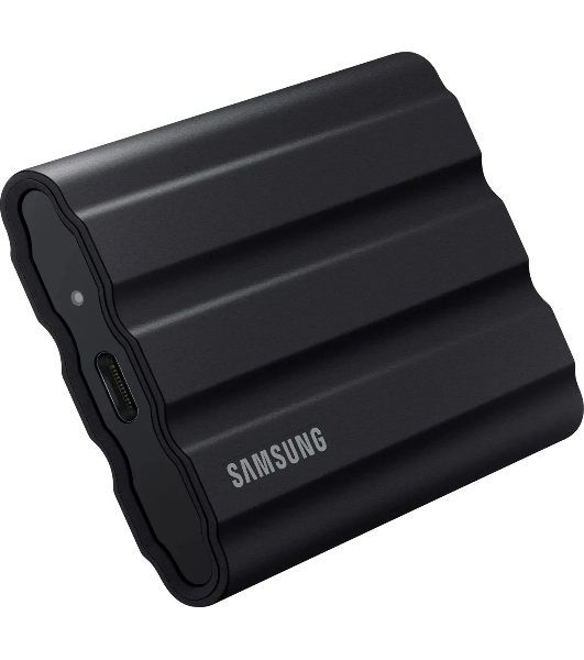 Внешний SSD Samsung T7 Shield, 4TB, USB 3.2 Gen 2 Type-C, R/W 1050/1000, черный