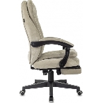 Кресло руководителя Бюрократ T-9950MSG-F Fabric песочный Light-21, крестов. пластик, подст. для ног, фото8