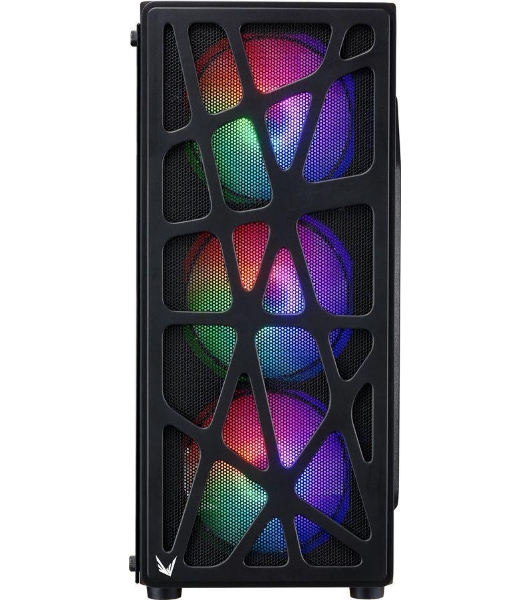 Компьютерный корпус Aerocool/Formula MANA черный без БП ATX 6x120мм 2xUSB 2.0 1xUSB 3.0 audio bott PSU