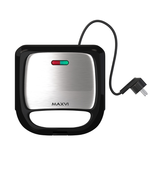 Сэндвичница MAXVI SM751S silver-black