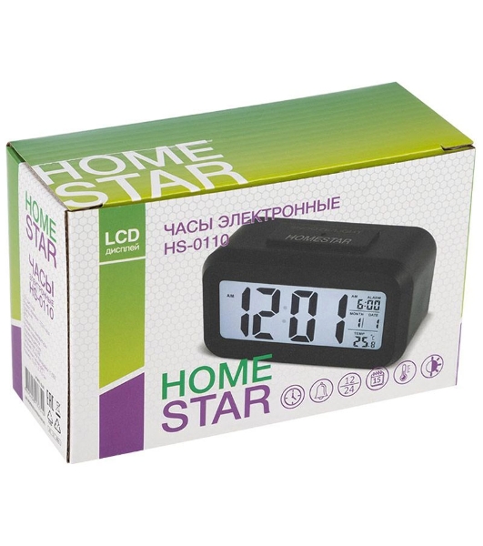 Часы электронные Homestar HS-0110 черный 104305