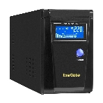Источник бесперебойного питания (инвертор, синус, для котла) ExeGate SineTower SN-600.LCD.AVR.2SH 600VA/360W, чистая синусоида, LCD дисплей, AVR, 2*Schuko, линейно-интерактивный, черный, фото6