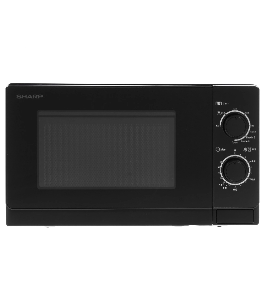 Микроволновая печь Sharp R-6000RK черный, 20 л, 800 Вт, переключатели - поворотный механизм