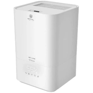 Увлажнитель воздуха Royal Clima RUH-ARP450/5.0E-WT белый, 40 м², 5 л, ультразвуковой, производительность 400 мл/ч, гигростат, сенсорное управление, верхний залив воды