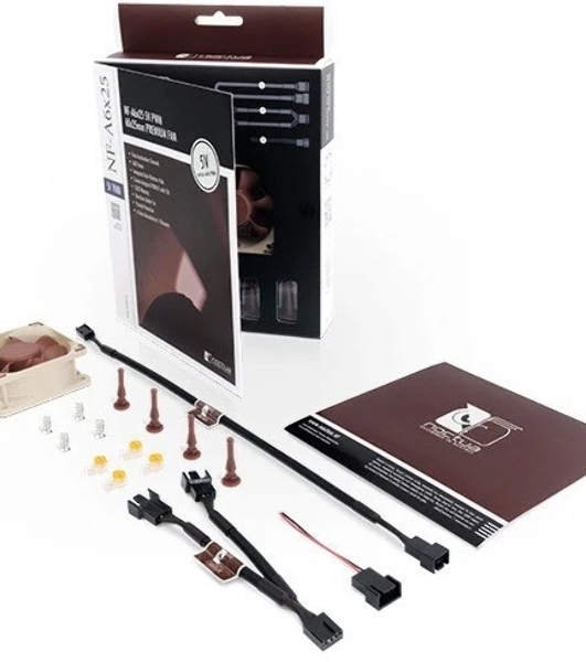 Вентилятор корпусной Noctua NF-A6x25 PWM, 60 мм, 550-3000 об/мин, 13.7-19.3 дБ, 4 pin PWM, без подсветки