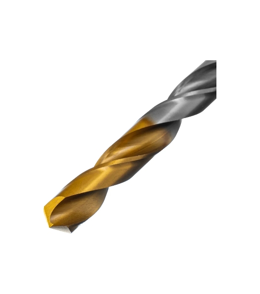 Сверло спиральное по металлу Denzel 9 x 125мм, Р6М5, Golden Tip