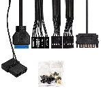 Компьютерный корпус Miditower ExeGate EVO-9211 (ATX, без БП, с окном, 2хUSB+1хUSB 3.0, HD аудио, черный, 1 вент. с RGb подсветкой), фото3